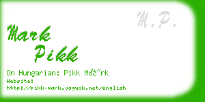 mark pikk business card